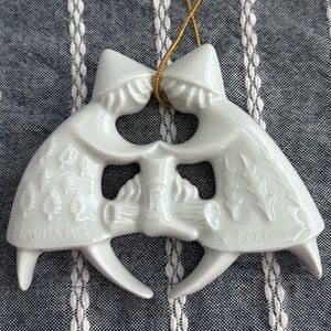 Vintage Haviland “Warming Angels” ornament